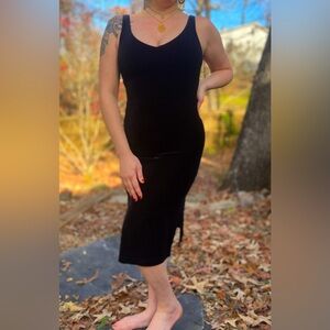 Little Black Velvet Dress